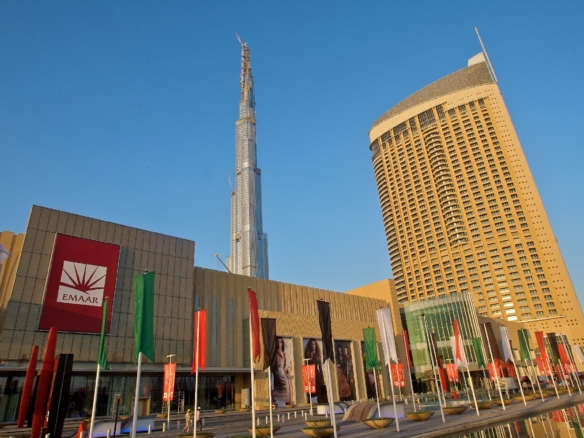 The Dubai Mall exterior view Downtown Dubai