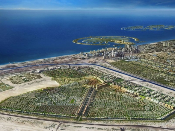 Eight residential apartment building exterior in Dubai