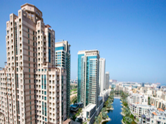 Mosela Waterside Residences Dubai exterior view