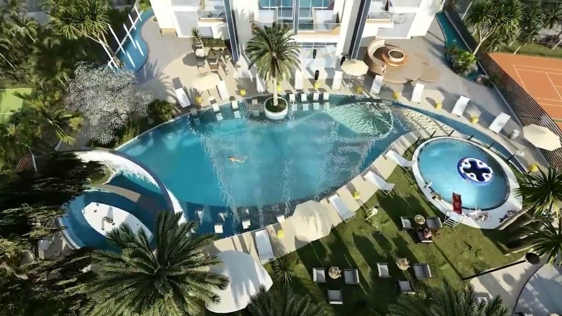 Samana Santorini DAMAC Hills Dubai community exterior