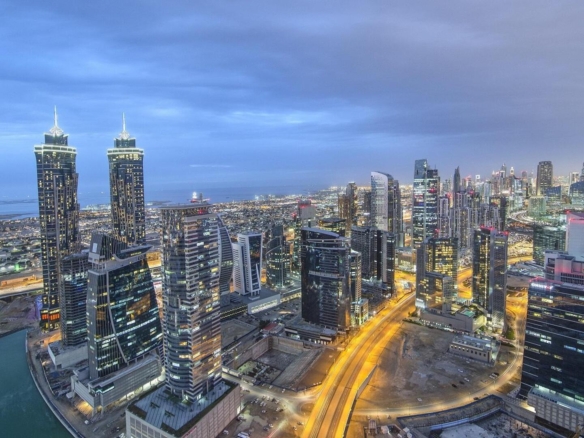 The Quayside Business Bay Dubai residential tower exterior