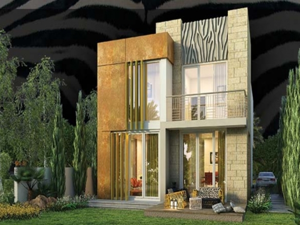 Just Cavalli Villas luxury exterior in Damac Hills 2 Dubai