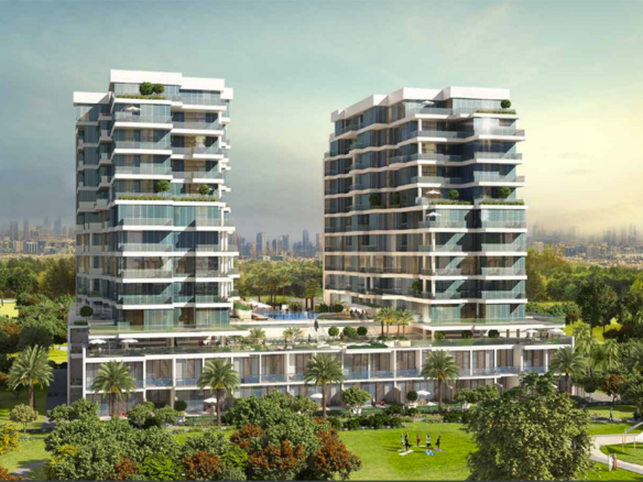 Orchid Apartments residential building in Damac Hills Dubai