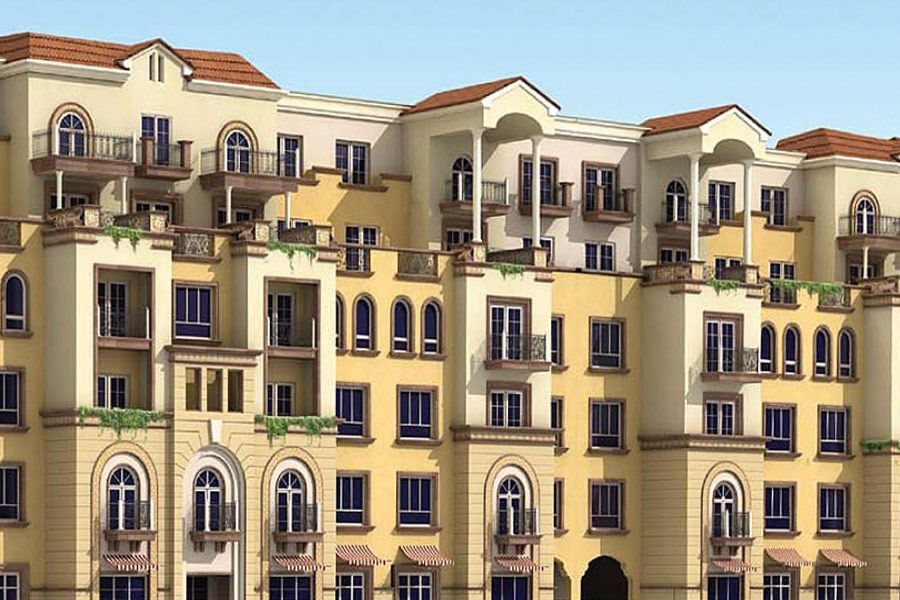 Exterior view of Green Park residential community Dubai