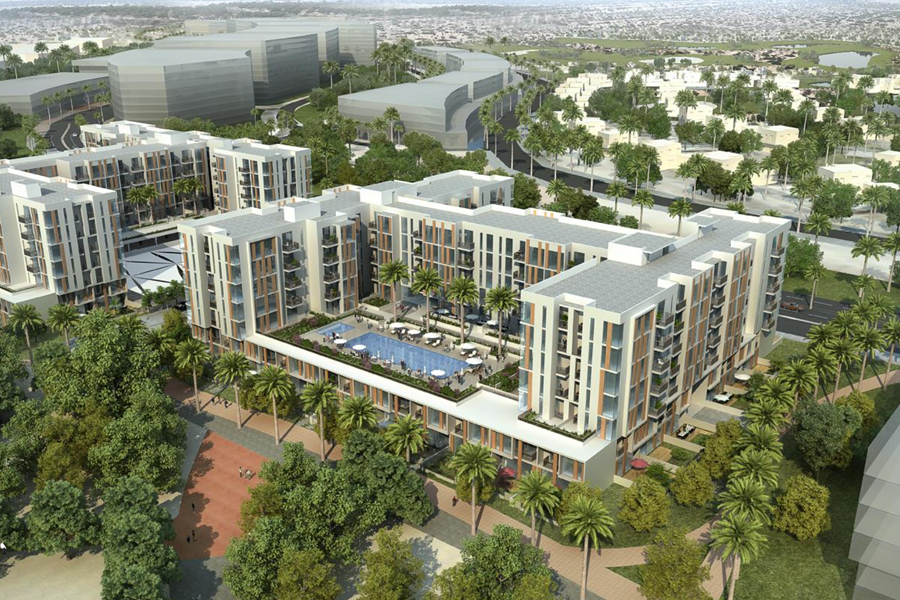 Mudon Views apartments overlooking Mudon Central Park Dubai