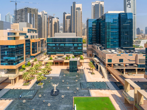 Bay Square Business Bay commercial complex exterior view