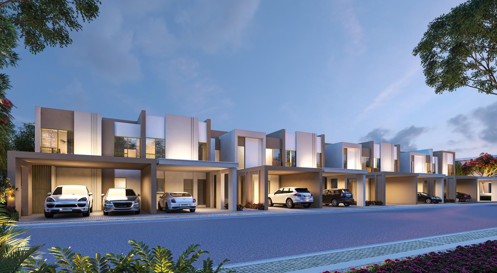 La Violeta 2 townhouses exterior in Villanova Dubai