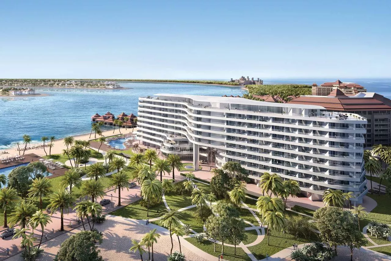 Azizi Mina luxury beachfront building exterior on Palm Jumeirah