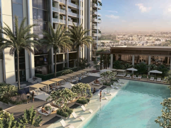 The Highbury exterior view MBR City Dubai