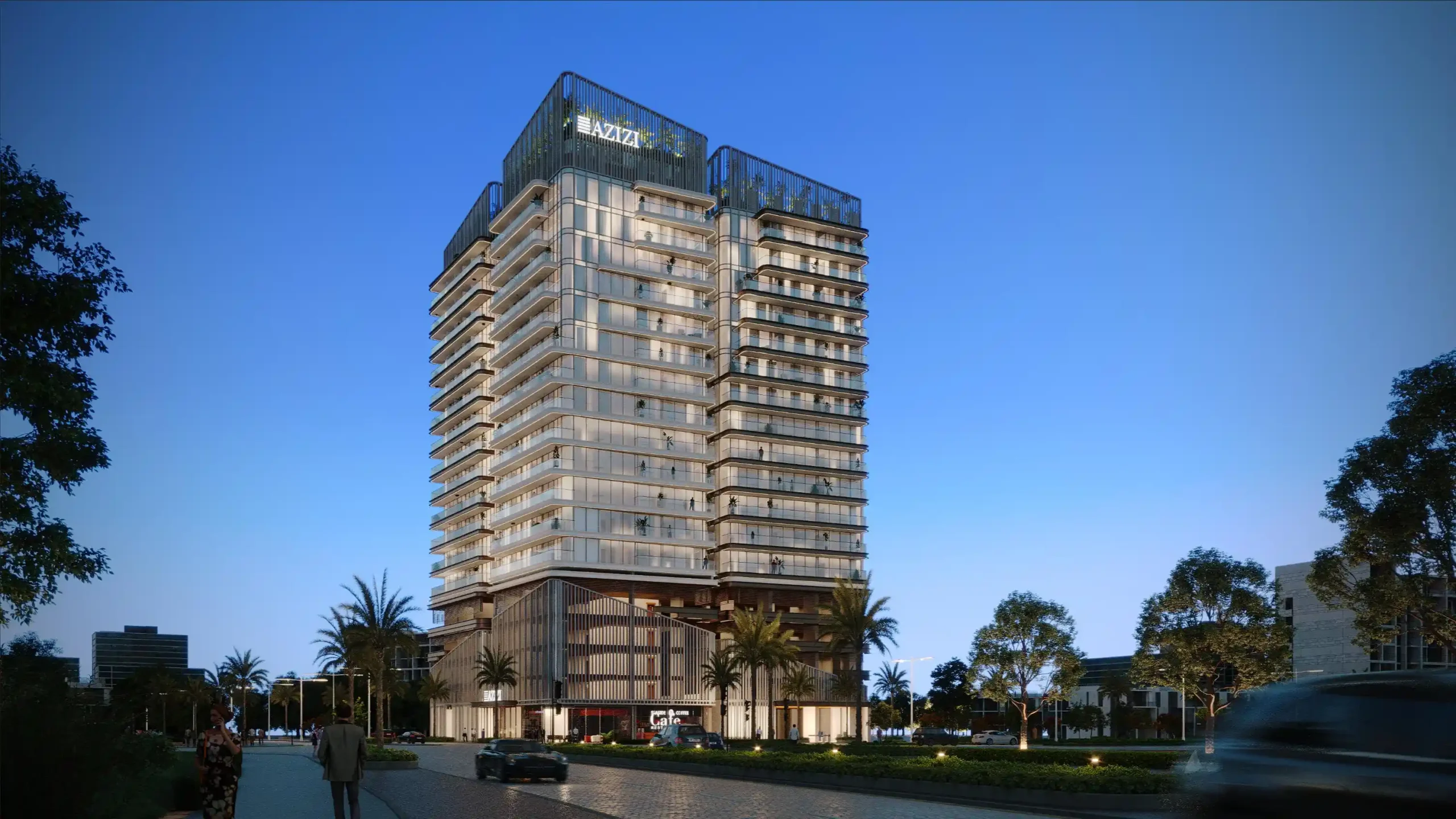 Azizi Ruby residential building exterior in Dubai