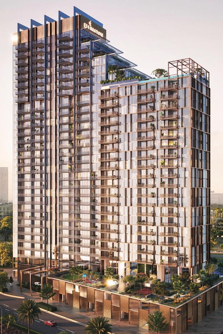 Highbury Tower exterior view MBR City Dubai