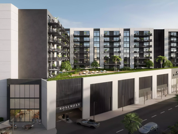 Rosemont Residences exterior view MBR City Dubai