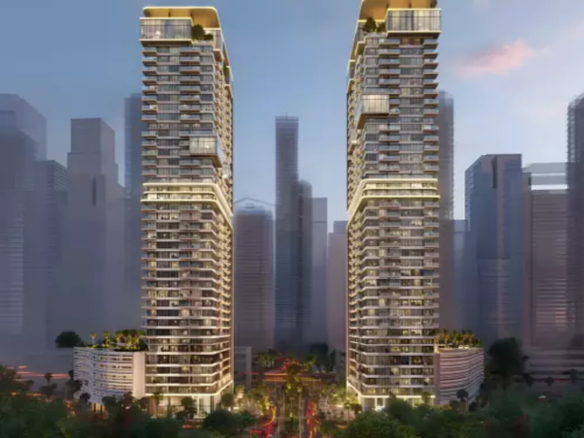 Upper House West exterior view Downtown Dubai