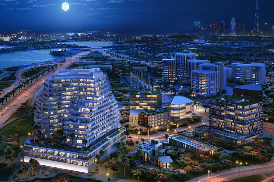 Aliyah Hotel Apartments building exterior in Dubai