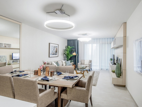 Belgravia exterior view Jumeirah Village Circle Dubai