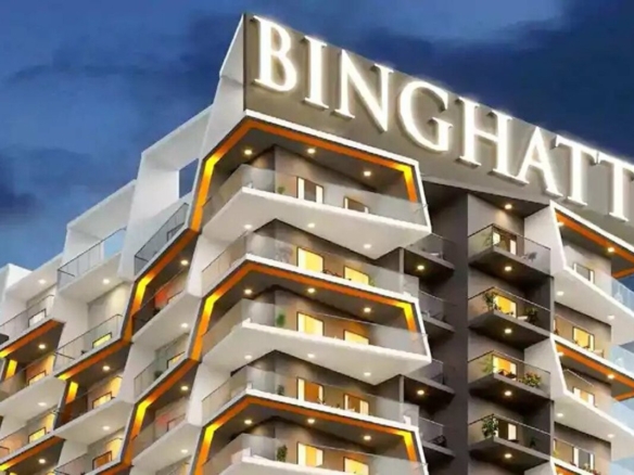 Binghatti Heights residential building exterior in JVC