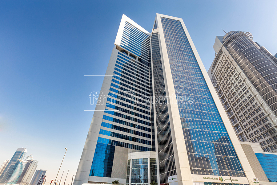 Burlington Tower exterior view MBR City Dubai