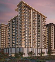 Elaya Apartments exterior view in Town Square Dubai