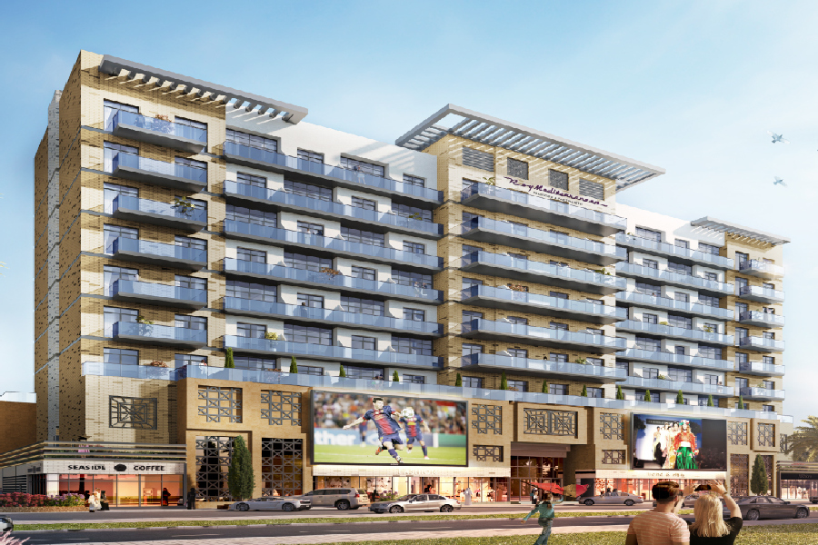 Roy Mediterranean residential building exterior in Al Furjan Dubai