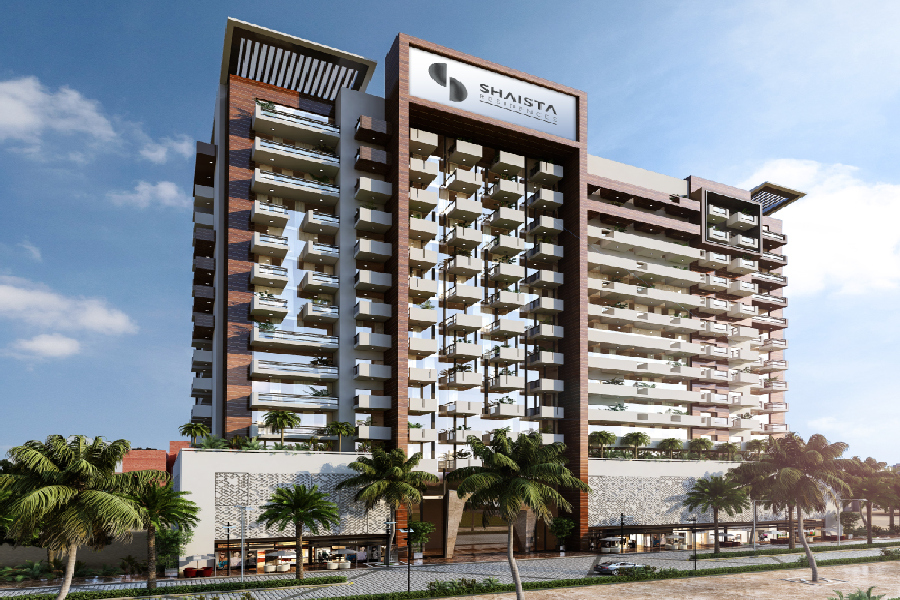 Azizi Shaista residential building exterior in Al Furjan Dubai