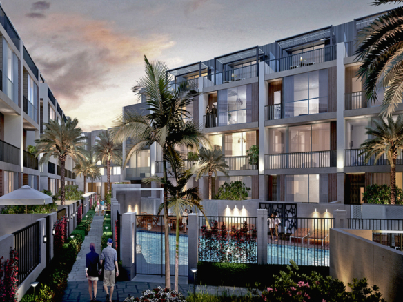 Somerset Mews exterior view Jumeirah Village Circle Dubai