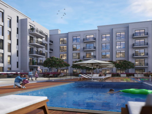 The Diplomat Residences building exterior in Dubai