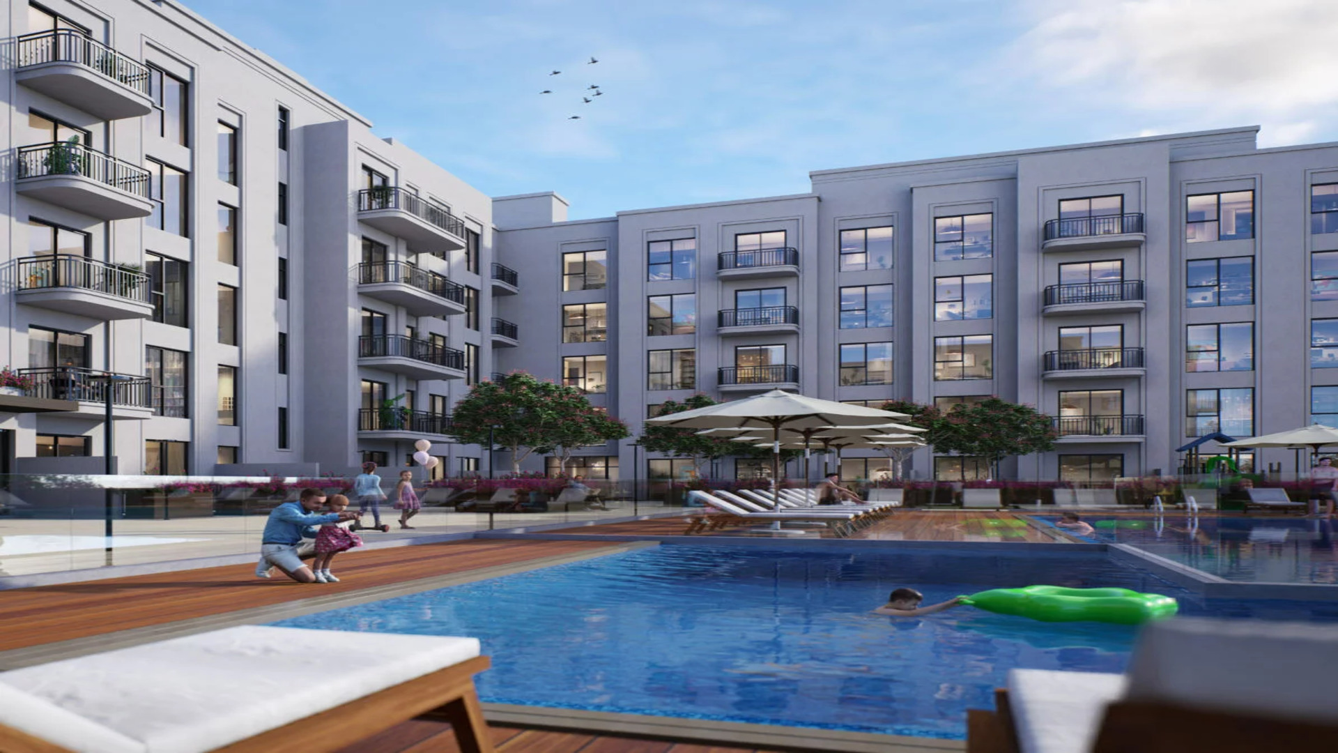 The Diplomat Residences building exterior in Dubai