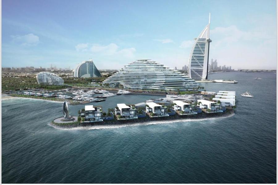 The Exclusive 9 luxury seafront residences exterior Palm Jumeirah Dubai